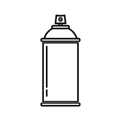 Simple outline icon of a spray paint can
