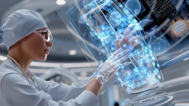Einsatz von Technologie und k&uuml;nstlicher Intelligenz in der Medizin und Forschung, f&uuml;r Diagnose, Analyse, Behandlung, Technologieinnovation, Generative AI