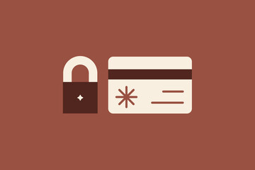 Premium safe money illustration in flat style design. Vector illustration	