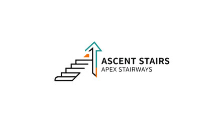 Step Ladder Stairs Logo Vector &ndash; Symbol of Growth, Progress, Success, and Corporate Development
