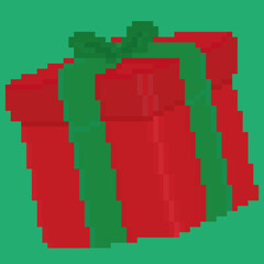 Obraz premium Christmas Icon 8 Bitmap
