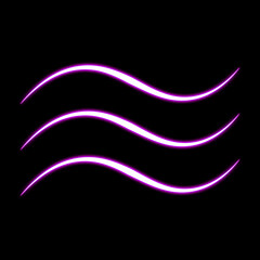 Neon effect curves, Neon effect lines, Glow effect,Light lines, Neon border