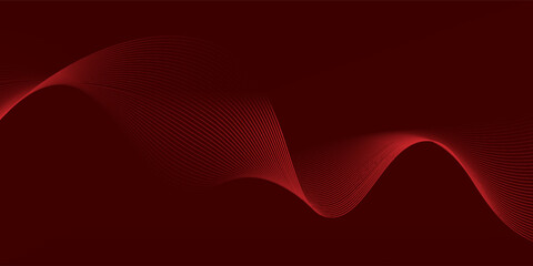 Abstract background with lines and waves. Medium banner size. Element for design.