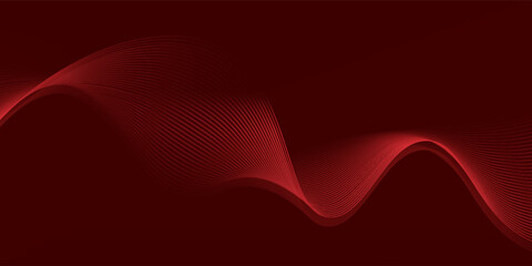 Abstract background with lines and waves. Medium banner size. Element for design.