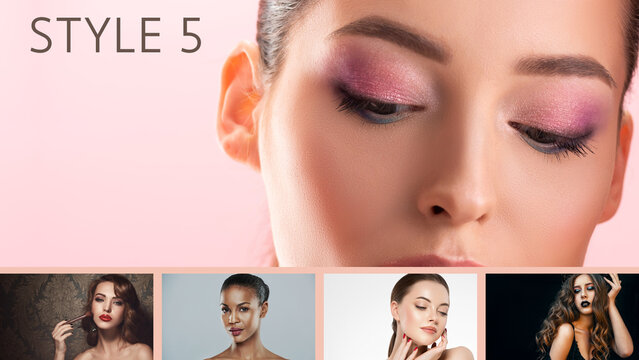 Wipe Up And Cover Five Images Overlay