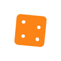 Colored Flat Illustration of a Cookie Biscuit