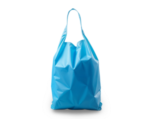 Blue Plastic Shopping Bag with Handle