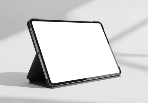 Realistic Pad Pro Mockup with Smart Case for UIUX Presentation