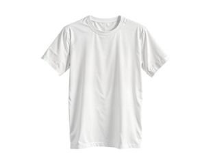 Plain White T-Shirt Mockup on Transparent Background