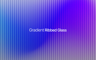 Gradient ribbed fractal glass texture pattern. gradient reflections in abstract background design