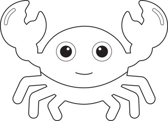 Cute Smiling Crab
Adorable Cartoon Vector Illustration