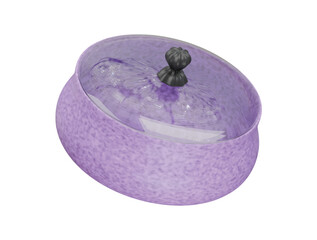 coveryed dish icon 3d illustration render