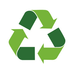 Obraz premium Universal recycling symbol with arrows in green, representing sustainability and environmental protection