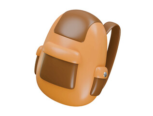 backpack icon 3d illustration render