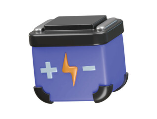 accumulator icon 3d illustration render