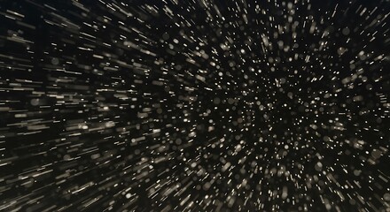 Obraz premium Abstract image of many small white dots on a dark background.