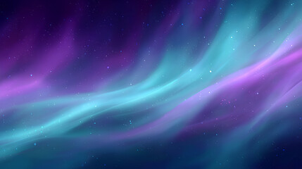 Obraz premium 幻想的なオーロラが広がる夜空の背景