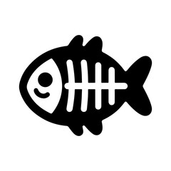 Black and White Illustration of a Cat Treat