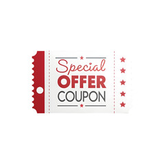 Unlock amazing savings now with this special offer coupon, perfect for enticing customers and driving sales with a visually appealing discount voucher isolated on transparent background