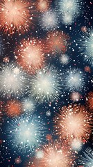 Fototapeta premium Firework pattern mobile wallpaper fireworks outdoors night.