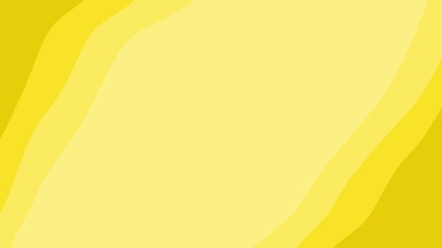 Abstract background with flowing wavy layers of yellow and light yellow.