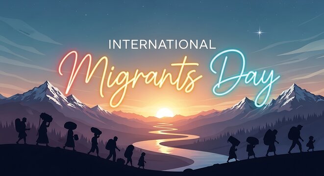 International migrants day awareness campaign support refugees and displaced people worldwide today