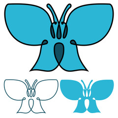 Blue Butterfly, style variations
