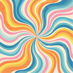Vector set of groovy hippie 70s backgrounds. swirl, twirl pattern, waves. Y2k aesthetic. Social Media Stories Template, distorted and Twisted vector texture in trendy retro psychedelic style.

