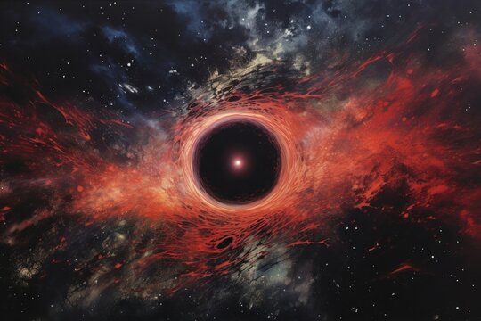 A blackhole nebula isolated on clear pale solid white background astronomy universe outdoors.