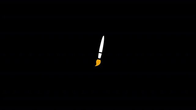 Art Paint Brush & Creative Tool Icon