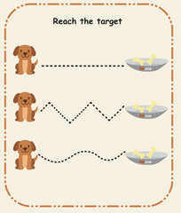 Reach the Target  Preschool Direction and Goal-Following Skill Sheet
