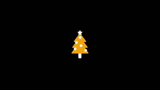 Christmas Holiday & Pine Tree Icon