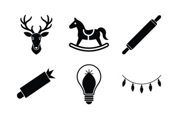 Christmas Icon Vector Bundle