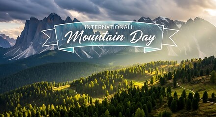 International mountain day scenic landscape photography dolomites alps travel destination nature view
