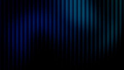 black background with blue and cyan vertical gradient striped light and futuristic ribbing effect