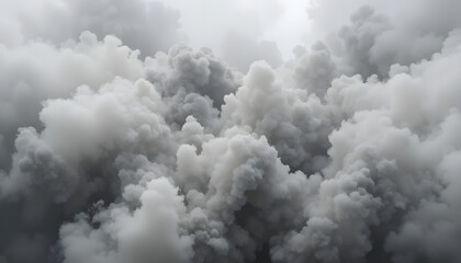 Dramatic billowing smoke plumes create a powerful abstract effect, perfect for conveying intensity, mystery, or environmental themes with impactful visuals