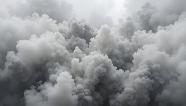 Dramatic billowing smoke plumes create a powerful abstract effect, perfect for conveying intensity, mystery, or environmental themes with impactful visuals
