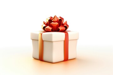 Obraz premium Gift white background celebration anniversary.