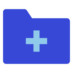 user interface blue tone icon set