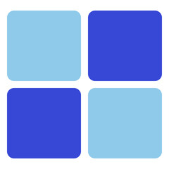 user interface blue tone icon set