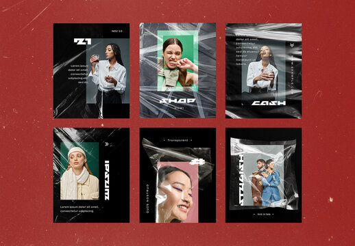 Plastic Collection Of Social Media Layouts