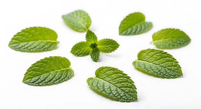 fresh mint leaves