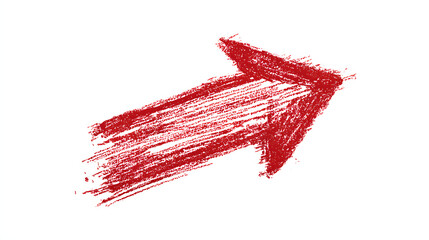 Hand drawn red arrow icon. Vector up arrows. Mark point icon design collection for business and education design element.