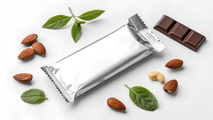 chocolate and nuts biscuit food mock-up 