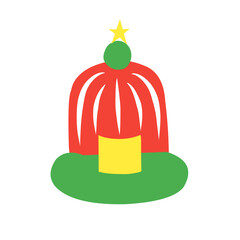 Obraz premium christmas accessories vector elements