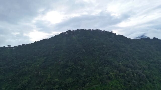 clouds over mountain