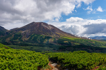 Asahidake Viewed from the Numanotaira Hiking Trail, Daisetsuzan Mountains, Hokkaido