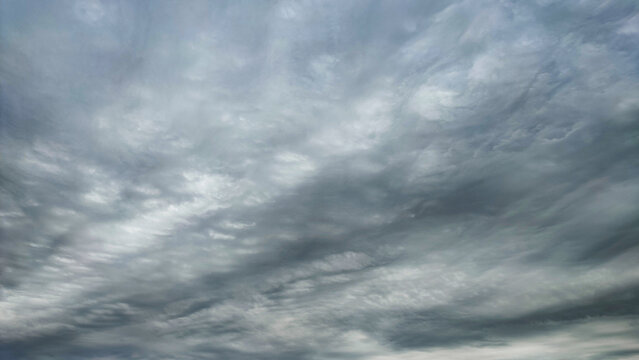 Overcast sky background with dramatic gray and white storm clouds.