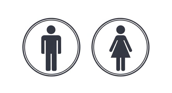 male and female symbols - Powered by Adobe
