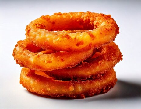 Stack of golden brown crispy onion rings is ready to serve as delicious appetizer or side di.jpg